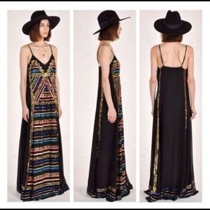 Aztec Sequin Gown
